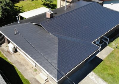 Smooth Black Aluminum Shingle - Mt Vernon, WA