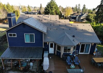 Smooth Driftwood Cedar Aluminum Shingle - Brier, WA