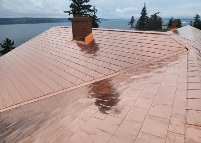 Copper Roof in Mukilteo, WA, to illustrate how much does a copper roof cost and how long do copper roofs last.