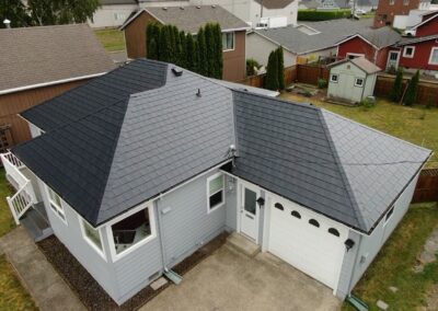 Black Embossed Slate Aluminum Shingle - Tillamook, OR