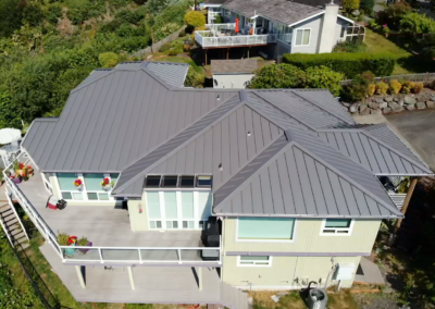 Weathered Zinc with Accent Ribs Standing Seam - Mukilteo, WA