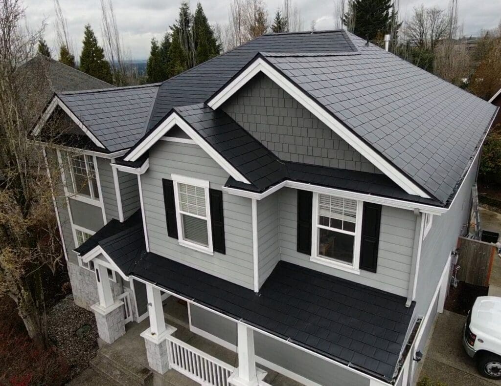 Black Slate Aluminum Shingle - Camas, WA