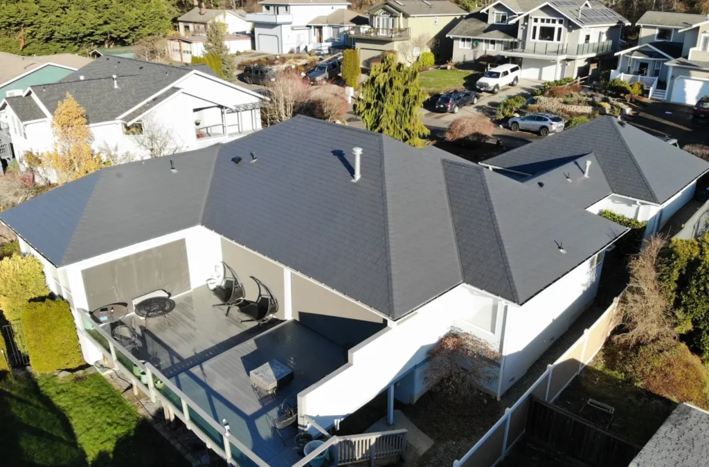 Charcoal Gray Slate Aluminum Shingle - Bellingham, WA