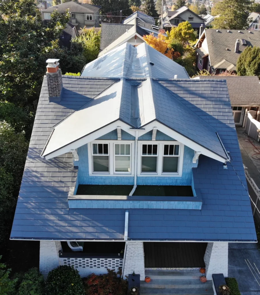 Dawn Gray Smooth Aluminum Shingle - Seattle, WA