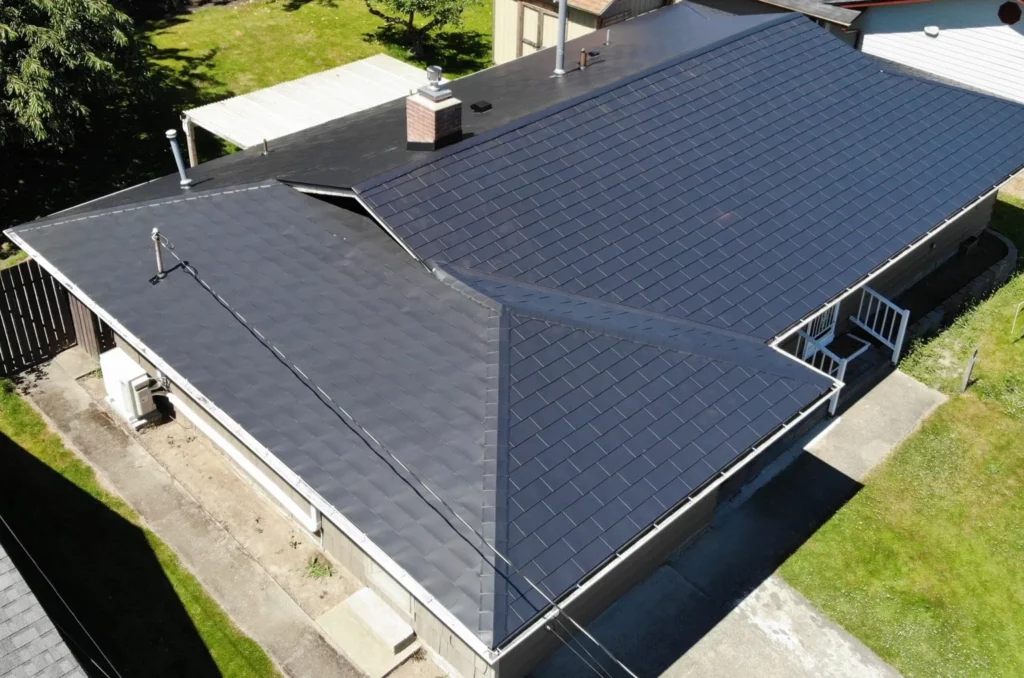 Smooth Black Aluminum Shingle - Mt Vernon, WA