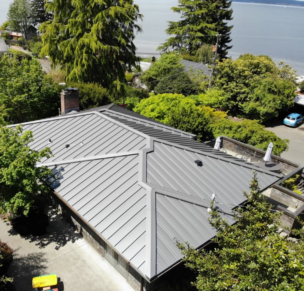 Weathered Zinc with Accent Ribs - Standing Seam - Seattle, WA