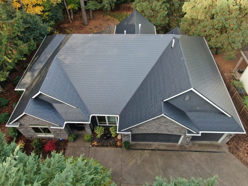 Black Slate Aluminum Shingle - Lake Oswego, OR